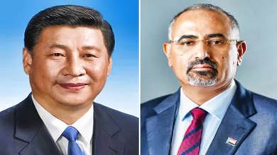 ​الزبيدي يبعث برقية تهنئة للرئيس الصيني بمناسبة رأس السنة القمرية